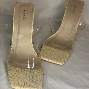 2 for $48 PrettyLittleThing Cream Women's Heels